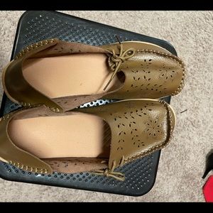 Brand new leather moccasins